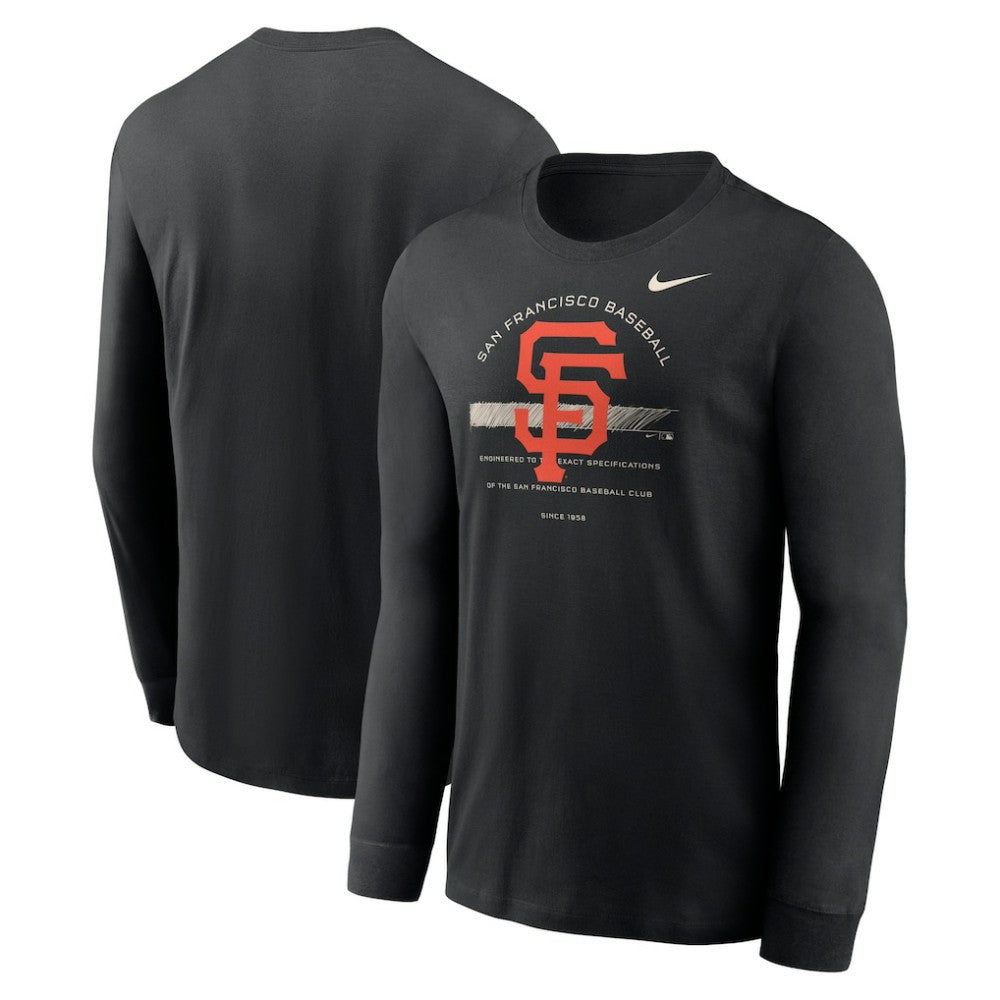 San Francisco Giants Nike Over Arch Performance Long Sleeve T-Shirt Sale