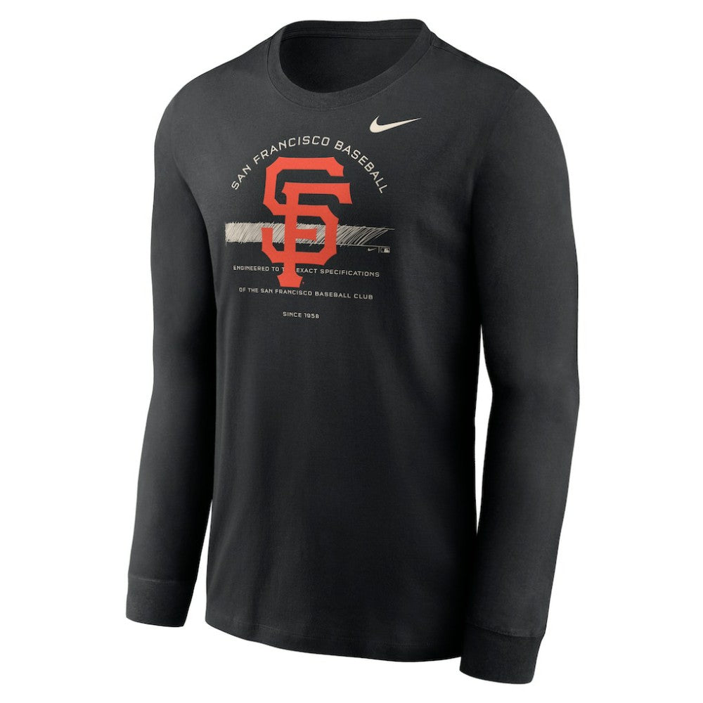 San Francisco Giants Nike Over Arch Performance Long Sleeve T-Shirt Sale
