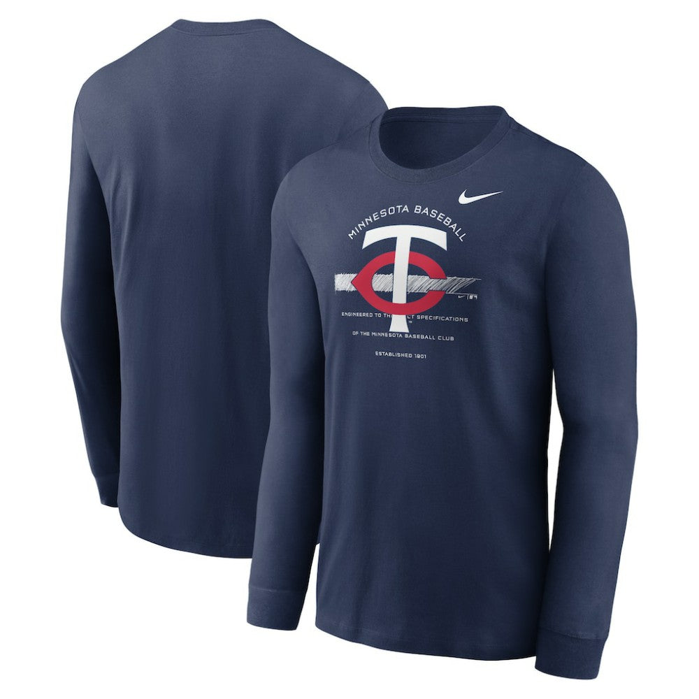 Minnesota Twins Nike Over Arch Performance Long Sleeve T-Shirt Sale
