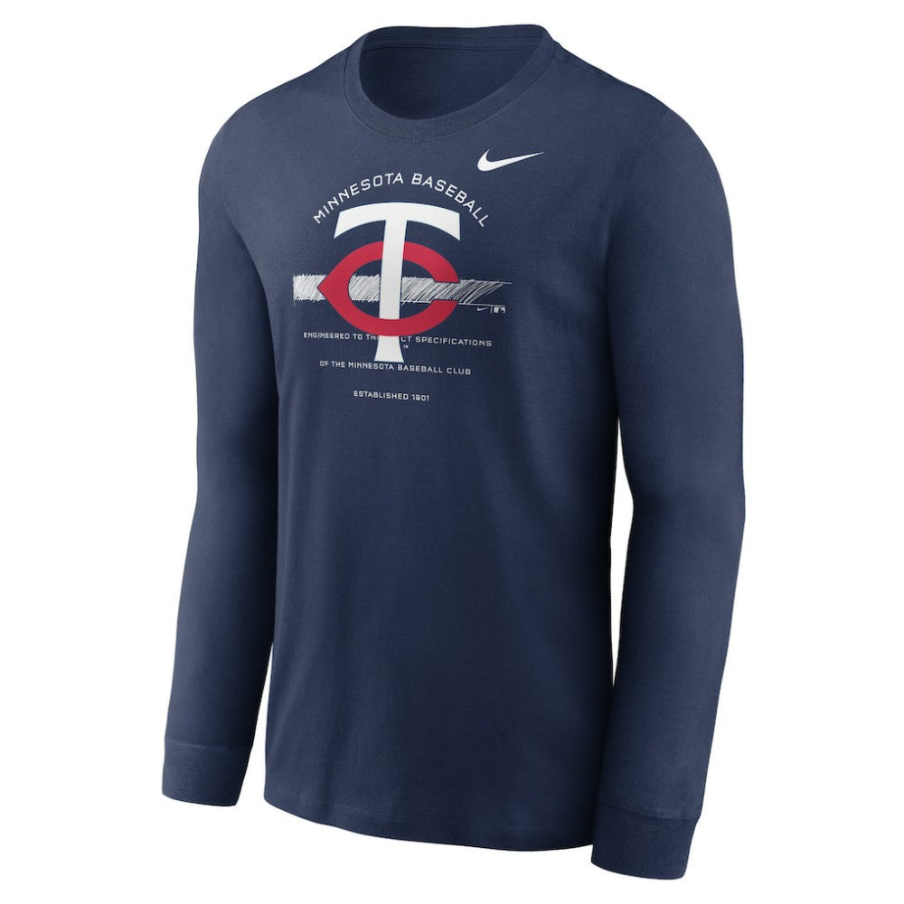 Minnesota Twins Nike Over Arch Performance Long Sleeve T-Shirt Sale
