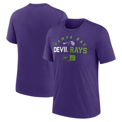 Tampa Bay Rays Nike Rewind Review Slash Tri-Blend T-Shirt for sale