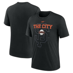 San Francisco Giants Nike Rewind Retro Tri-Blend T-Shirt Sale