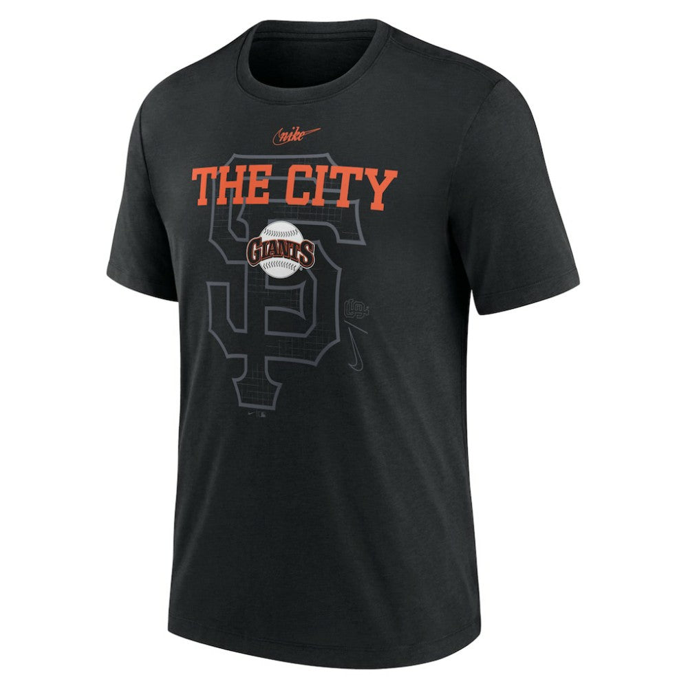 San Francisco Giants Nike Rewind Retro Tri-Blend T-Shirt Sale