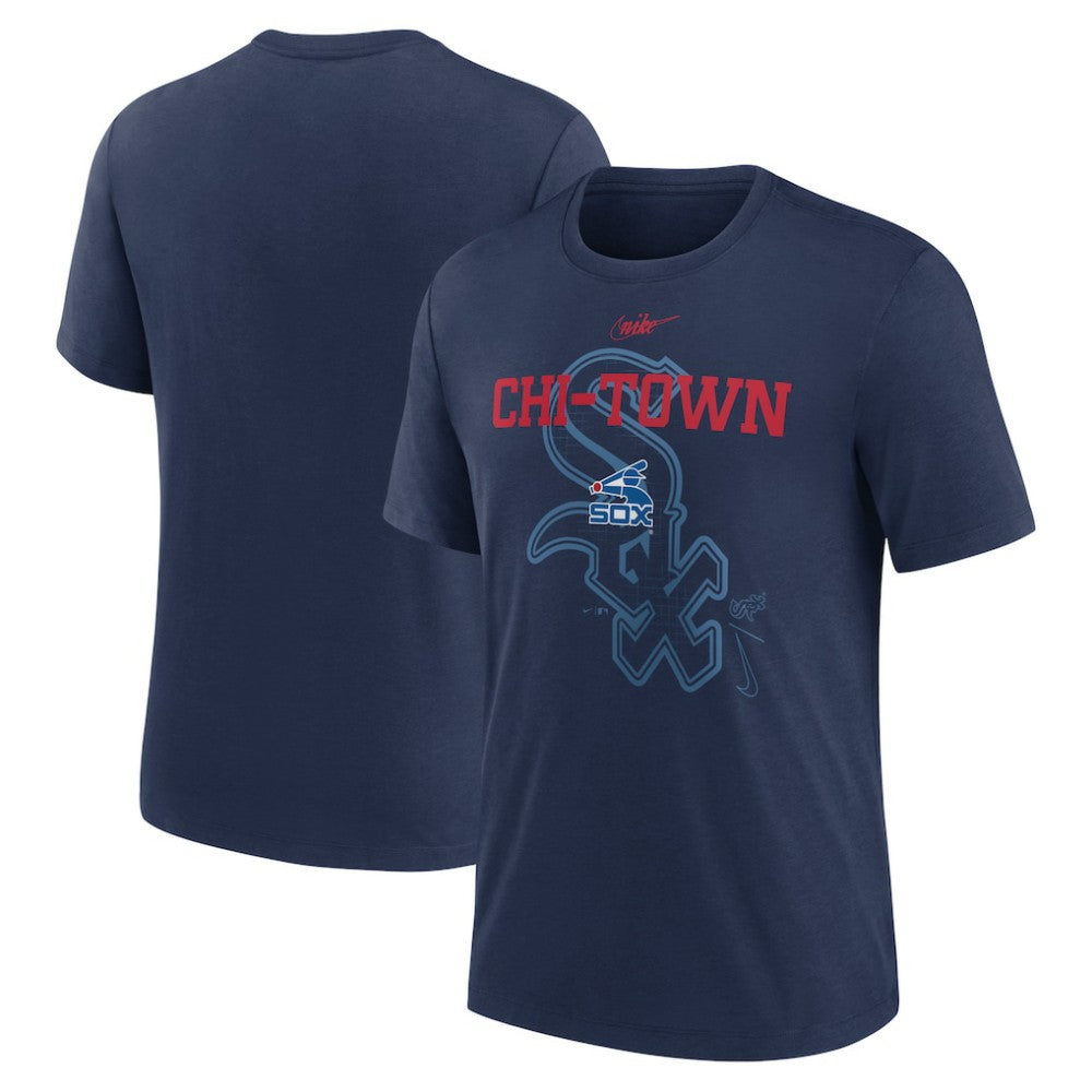 Chicago White Sox Nike Rewind Retro Tri-Blend T-Shirt for sale