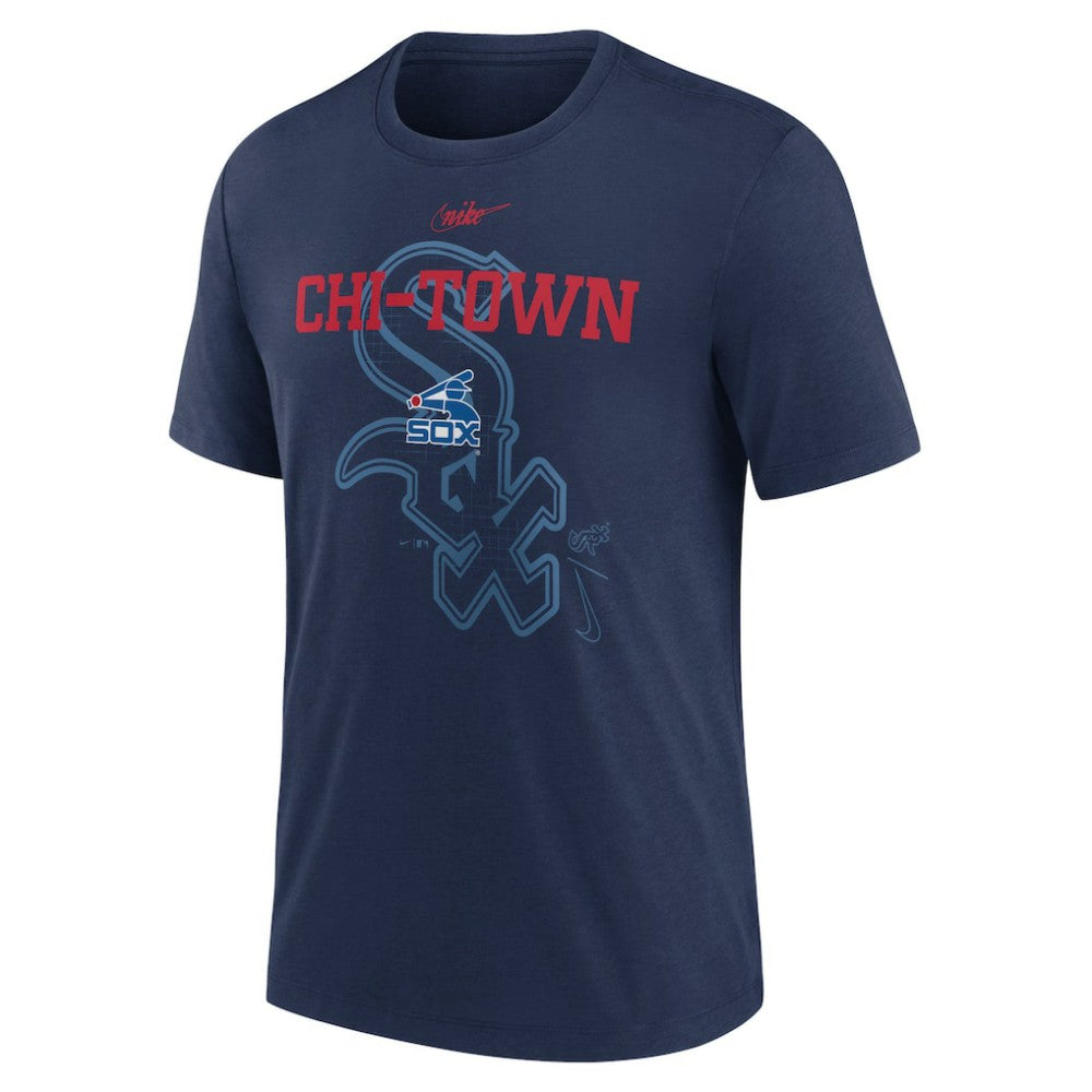 Chicago White Sox Nike Rewind Retro Tri-Blend T-Shirt for sale