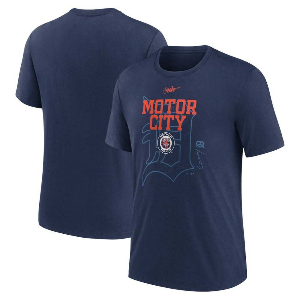 Detroit Tigers Nike Rewind Retro Tri-Blend T-Shirt for sale