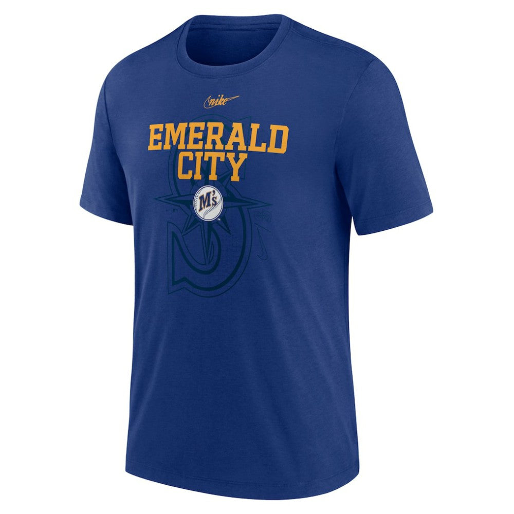 Seattle Mariners Nike Rewind Retro Tri-Blend T-Shirt for sale