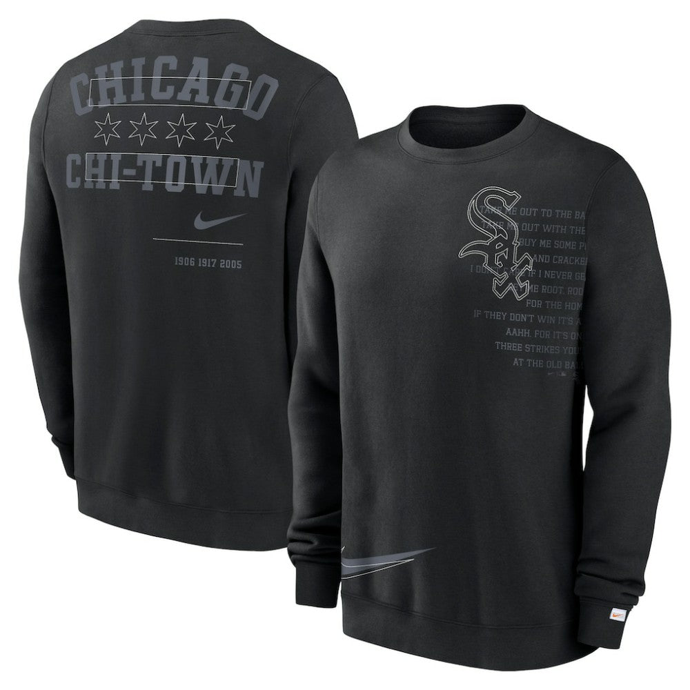 Chicago White Sox Nike Statement Ball Game Fleece Pullover Sweatshirt Clearance