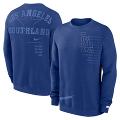 Los Angeles Dodgers Nike Statement Ball Game Fleece Pullover Sweatshirt Sale