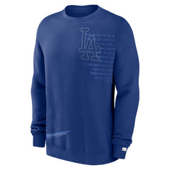 Los Angeles Dodgers Nike Statement Ball Game Fleece Pullover Sweatshirt Sale