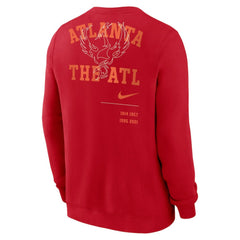 Atlanta Braves Nike Statement Ball Game Fleece Pullover Sweatshirt Near Me
