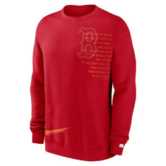 Boston Red Sox Nike Statement Ball Game Fleece Pullover Sweatshirt Sale