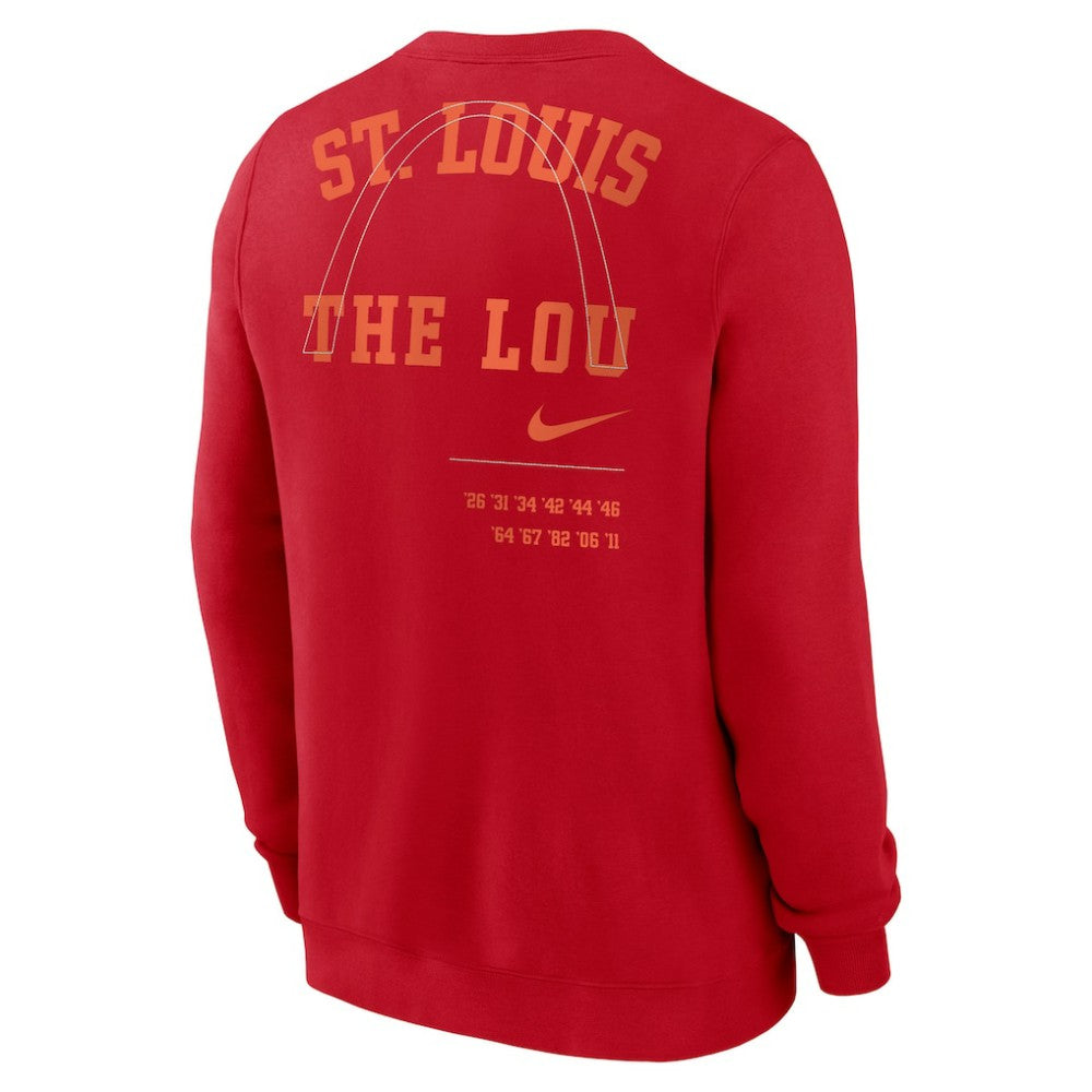 St. Louis Cardinals Nike Statement Ball Game Fleece Pullover Sweatshirt for sale