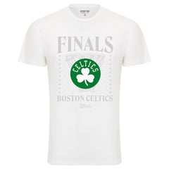 NBA - Boston Celtics Sportiqe 2022 NBA Finals Stacked Hoop Bingham T-Shirt - White