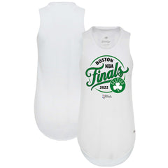 NBA - Boston Celtics Sportiqe Women's 2022 NBA Finals Janie Tri-Blend Tank Top - White