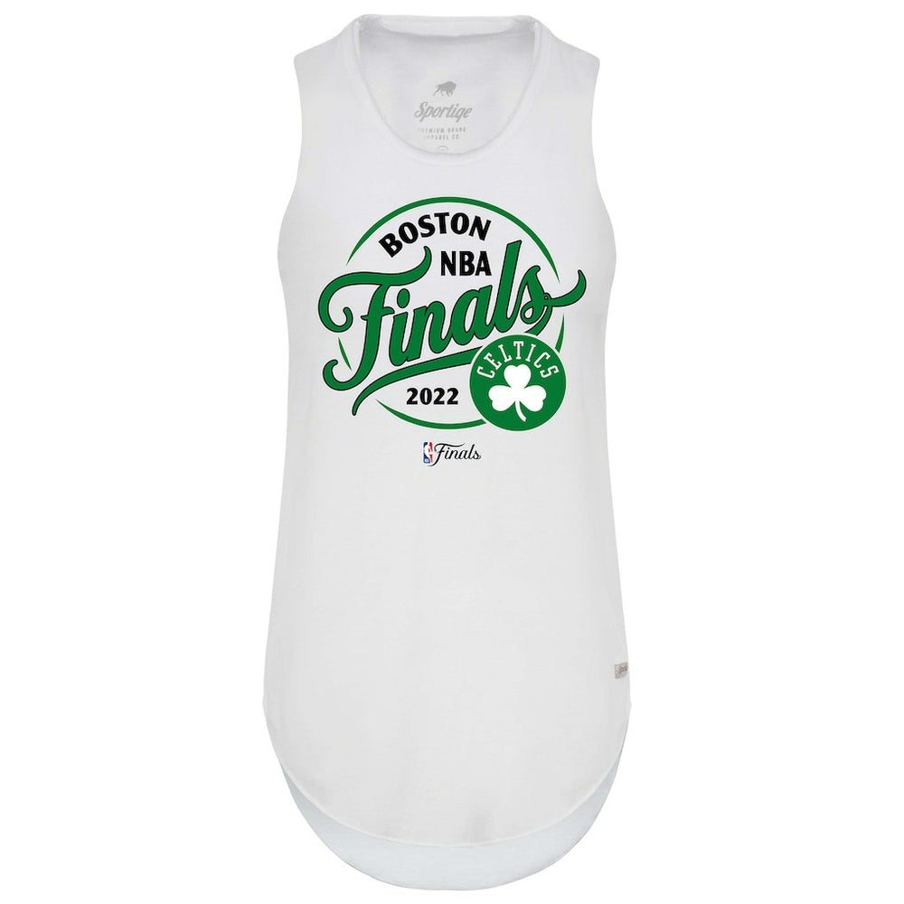 NBA - Boston Celtics Sportiqe Women's 2022 NBA Finals Janie Tri-Blend Tank Top - White