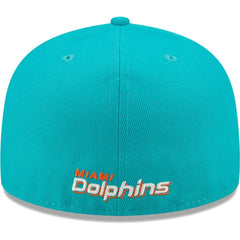 Miami Dolphins New Era Flawless 59FIFTY Fitted Hat Aqua - NFL