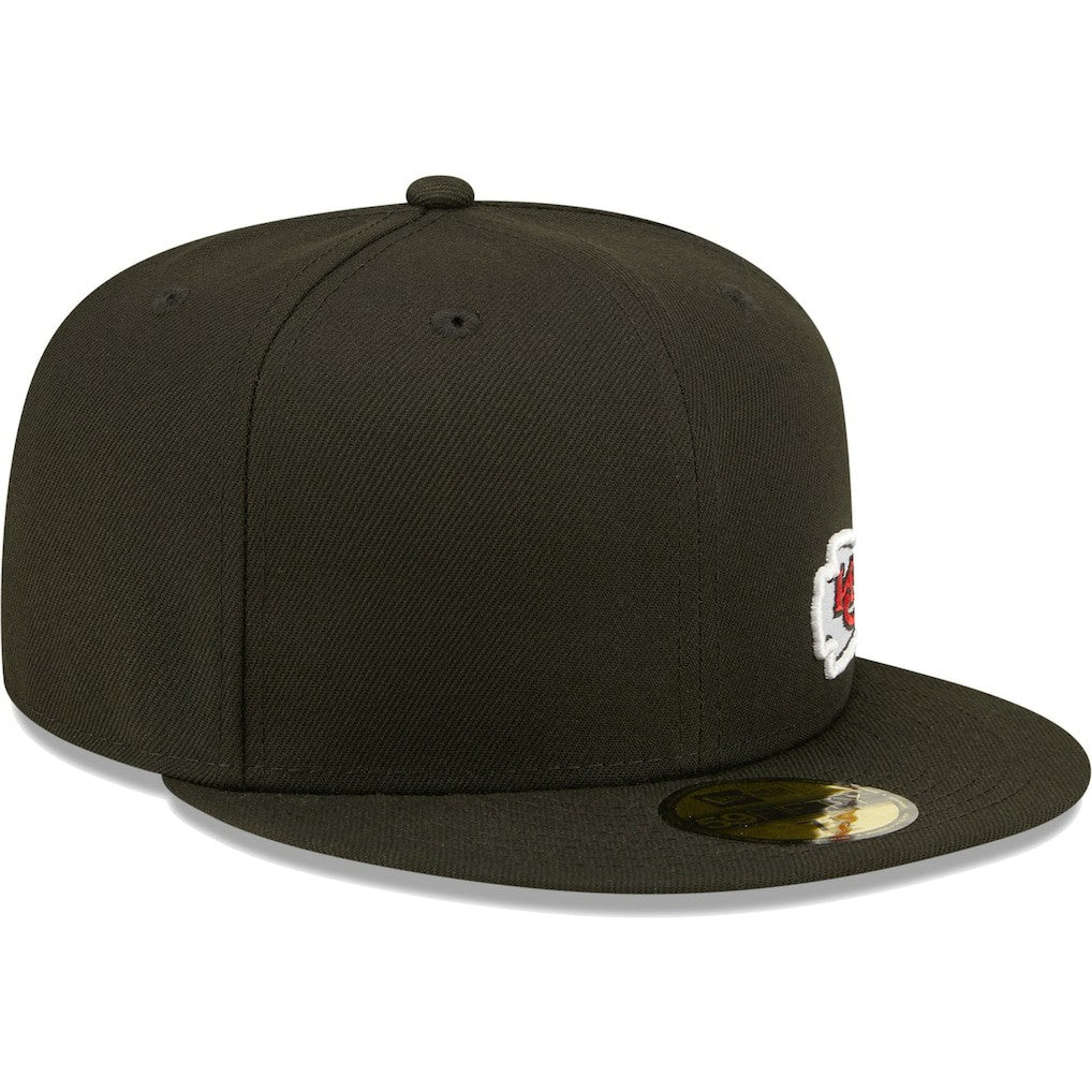 Kansas City Chiefs New Era Flawless 59FIFTY Fitted Hat Black - NFL