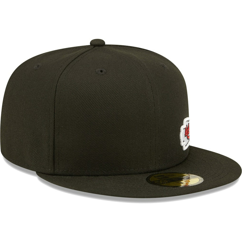 Kansas City Chiefs New Era Flawless 59FIFTY Fitted Hat Black - NFL