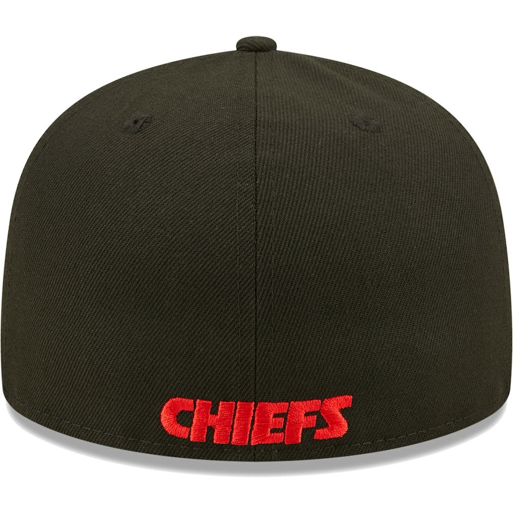 Kansas City Chiefs New Era Flawless 59FIFTY Fitted Hat Black - NFL