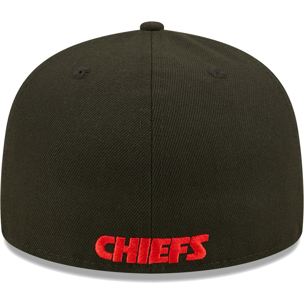 Kansas City Chiefs New Era Flawless 59FIFTY Fitted Hat Black - NFL