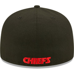 Kansas City Chiefs New Era Flawless 59FIFTY Fitted Hat Black - NFL
