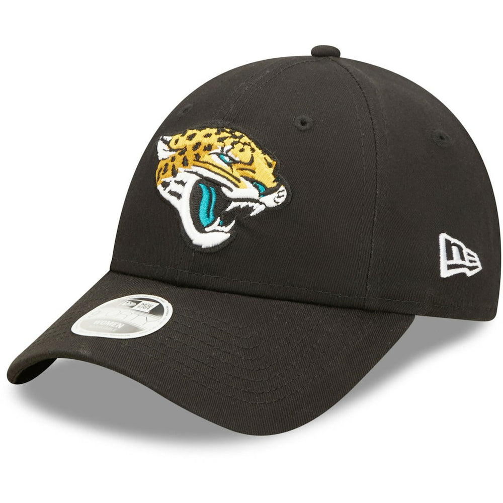 Jacksonville Jaguars New Era Women's Simple 9FORTY Adjustable Hat Black - NFL