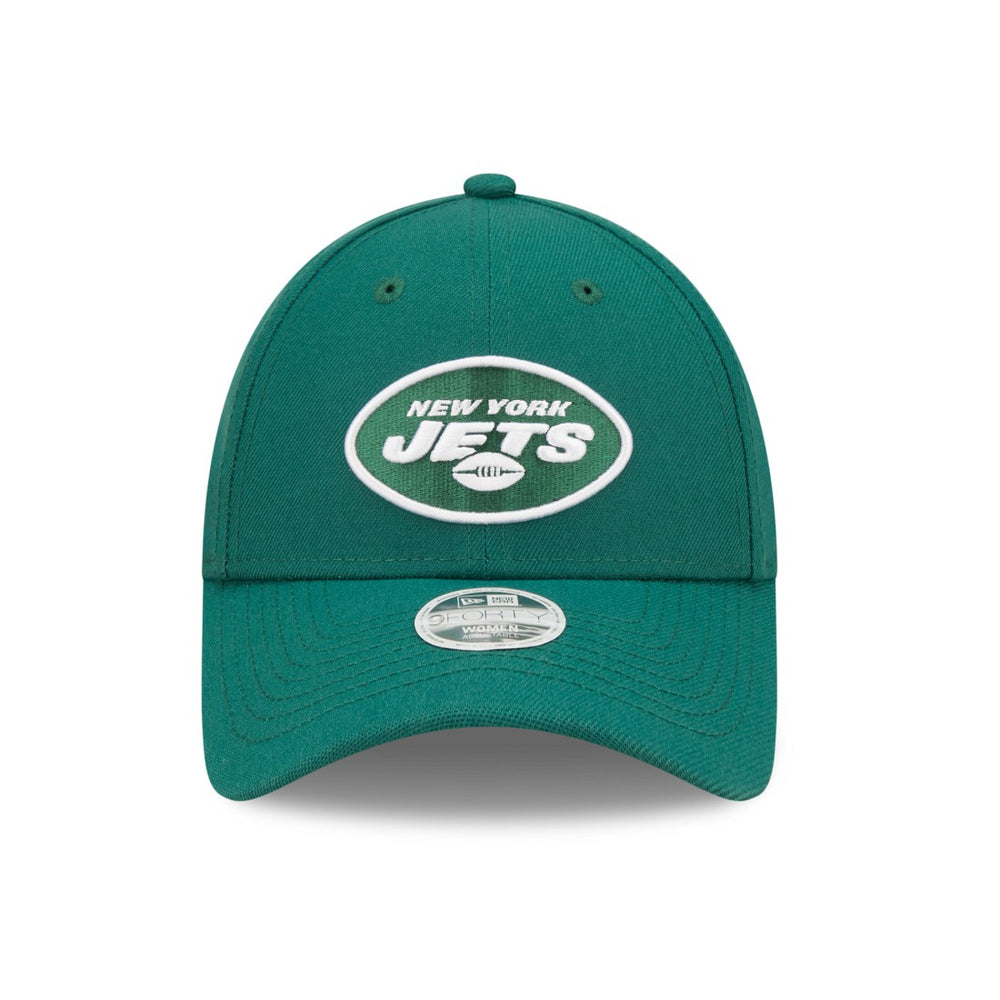 New York Jets New Era Women's Simple 9FORTY Adjustable Hat Green - NFL