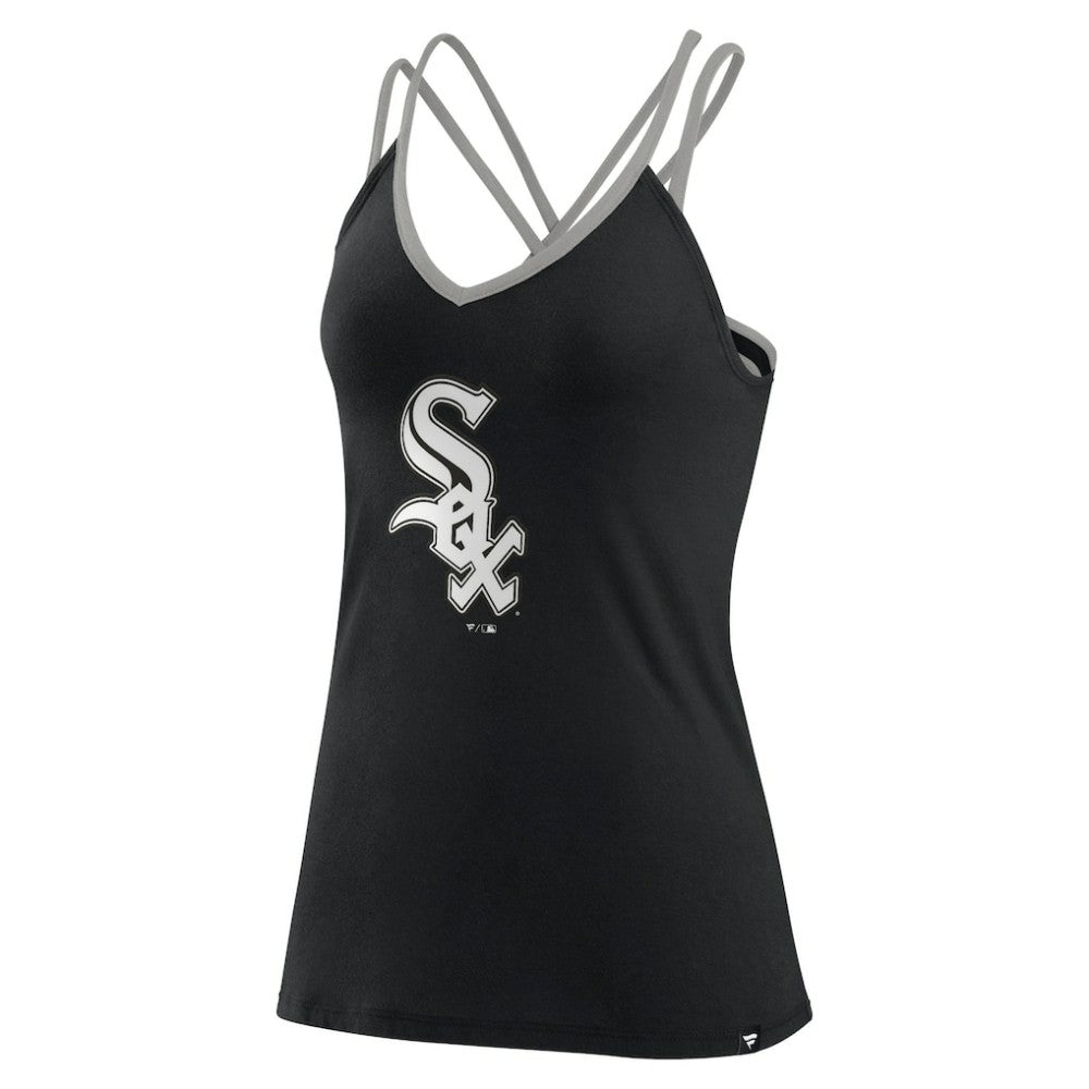 Chicago White Sox Fanatics Women's Barrel It Up Cross Back V-Neck Tank Top discount
