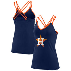 Houston Astros Fanatics Women's Barrel It Up Cross Back V-Neck Tank Top On Sale