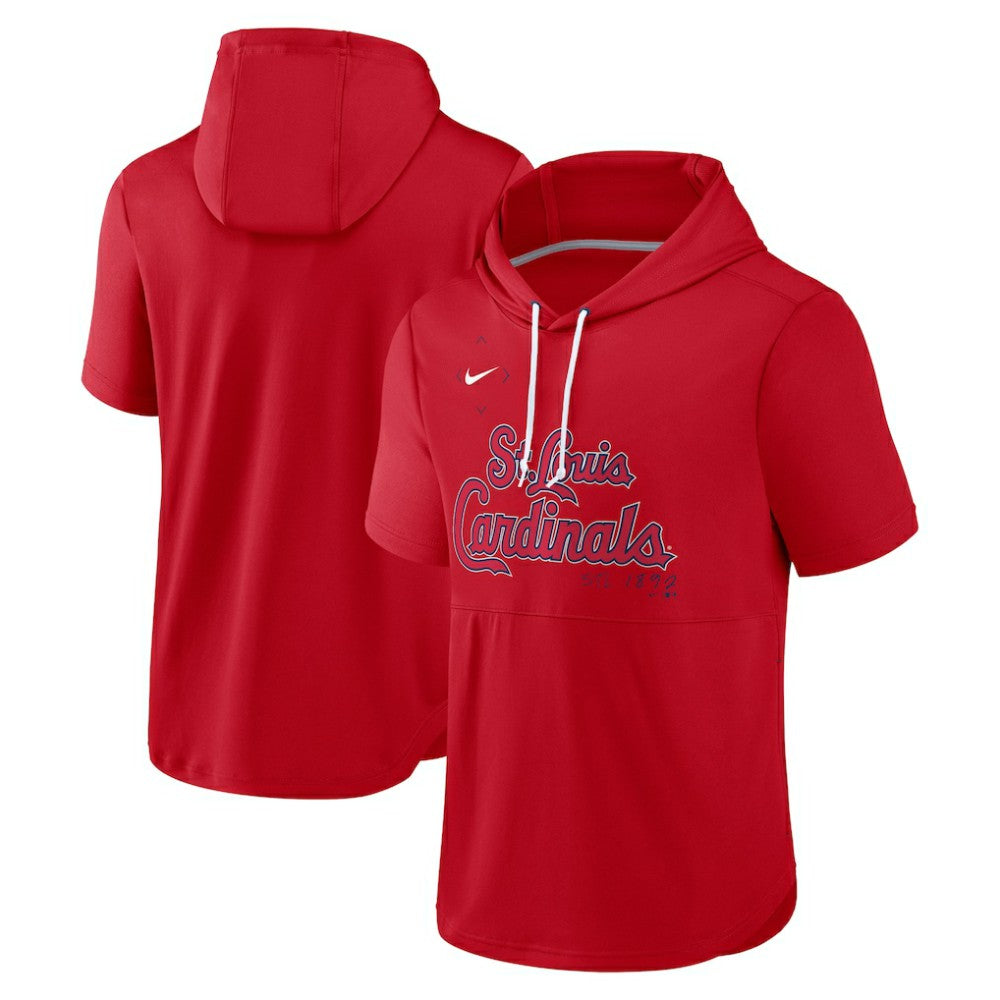 St. Louis Cardinals Nike Springer Short Sleeve Team Pullover Hoodie Near Me