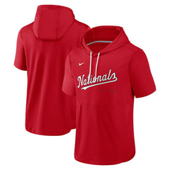 Washington Nationals Nike Springer Short Sleeve Team Pullover Hoodie Online