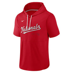 Washington Nationals Nike Springer Short Sleeve Team Pullover Hoodie Online