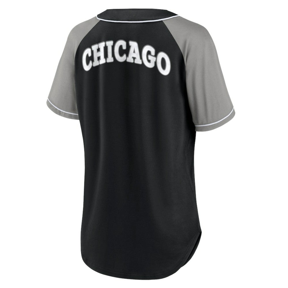Chicago White Sox Fanatics Women's Ultimate Style Raglan V-Neck T-Shirt Sale