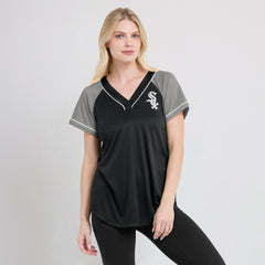 Chicago White Sox Fanatics Women's Ultimate Style Raglan V-Neck T-Shirt Sale