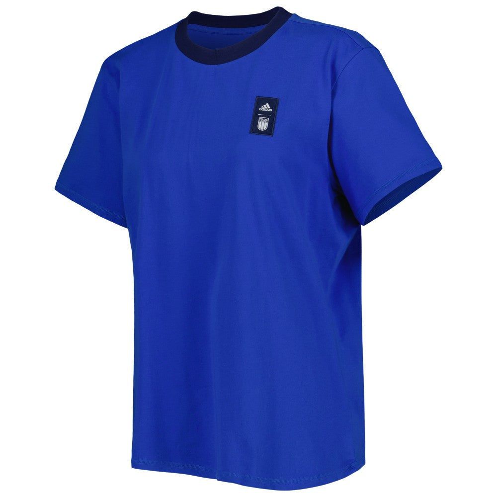 Adidas Italy National Team Women's Training T-Shirts - Blue