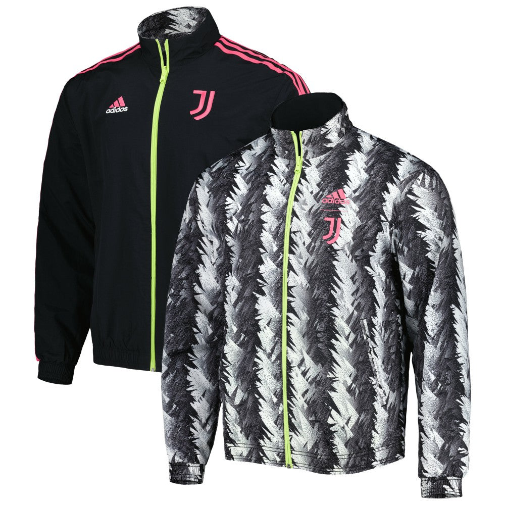 Adidas Juventus 2022/23 On-Field Team Logo Anthem Reversible Full-Zip Jacket - Black