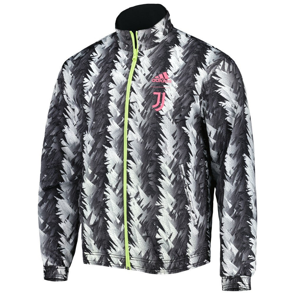 Adidas Juventus 2022/23 On-Field Team Logo Anthem Reversible Full-Zip Jacket - Black