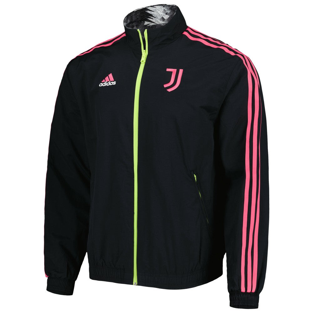 Adidas Juventus 2022/23 On-Field Team Logo Anthem Reversible Full-Zip Jacket - Black