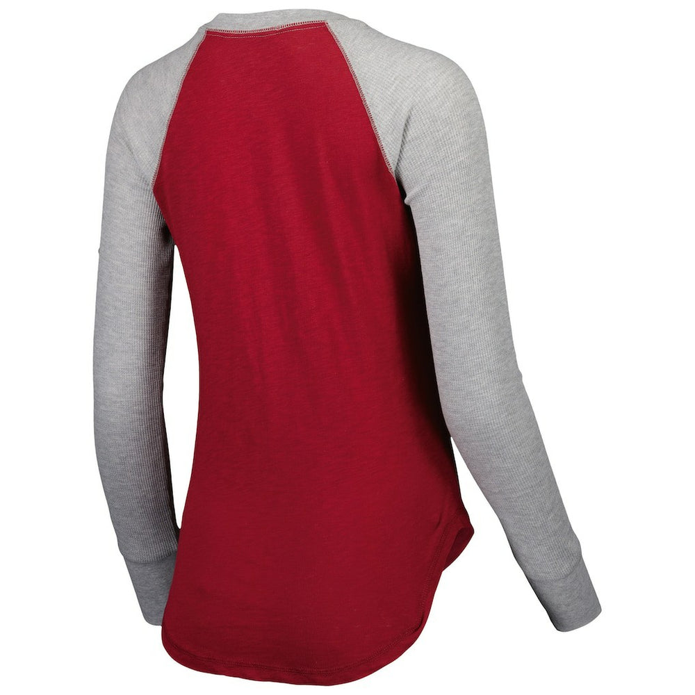Washington Commanders Touch Women's Waffle Raglan Lightweight Long Sleeve T-Shirt Burgundy - NFL