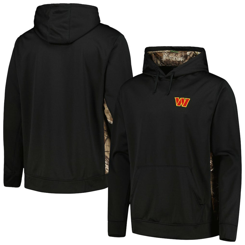 Washington Commanders Dunbrooke Logo Ranger Pullover Hoodie Black/Realtree Camo - NFL