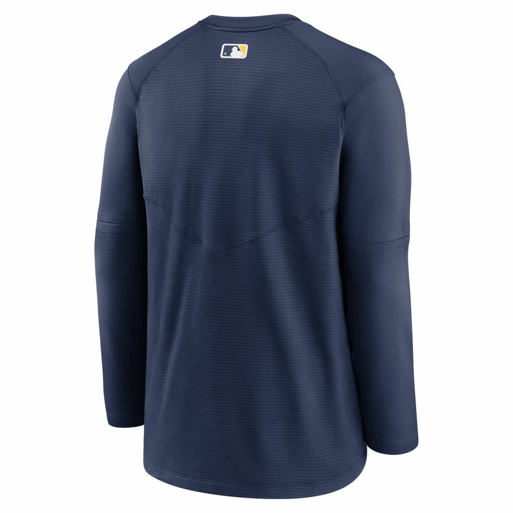 Milwaukee Brewers Nike Authentic Collection Logo Performance Long Sleeve T-Shirt Clearance