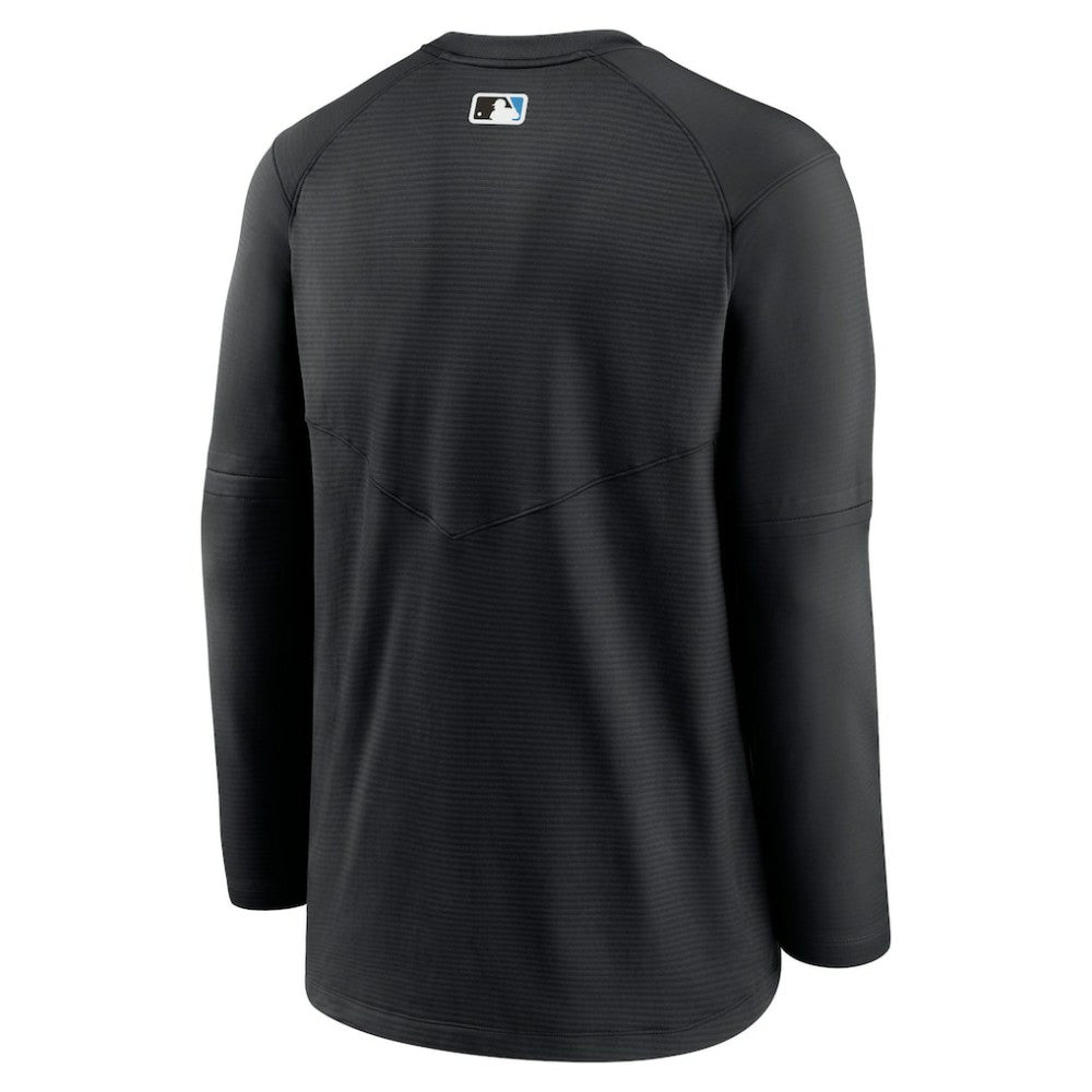 Miami Marlins Nike Authentic Collection Logo Performance Long Sleeve T-Shirt Online