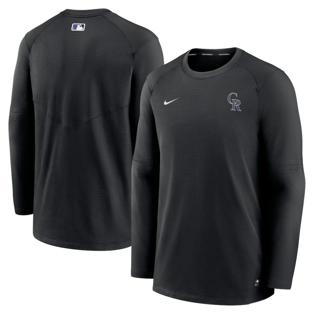 Colorado Rockies Nike Authentic Collection Logo Performance Long Sleeve T-Shirt Clearance