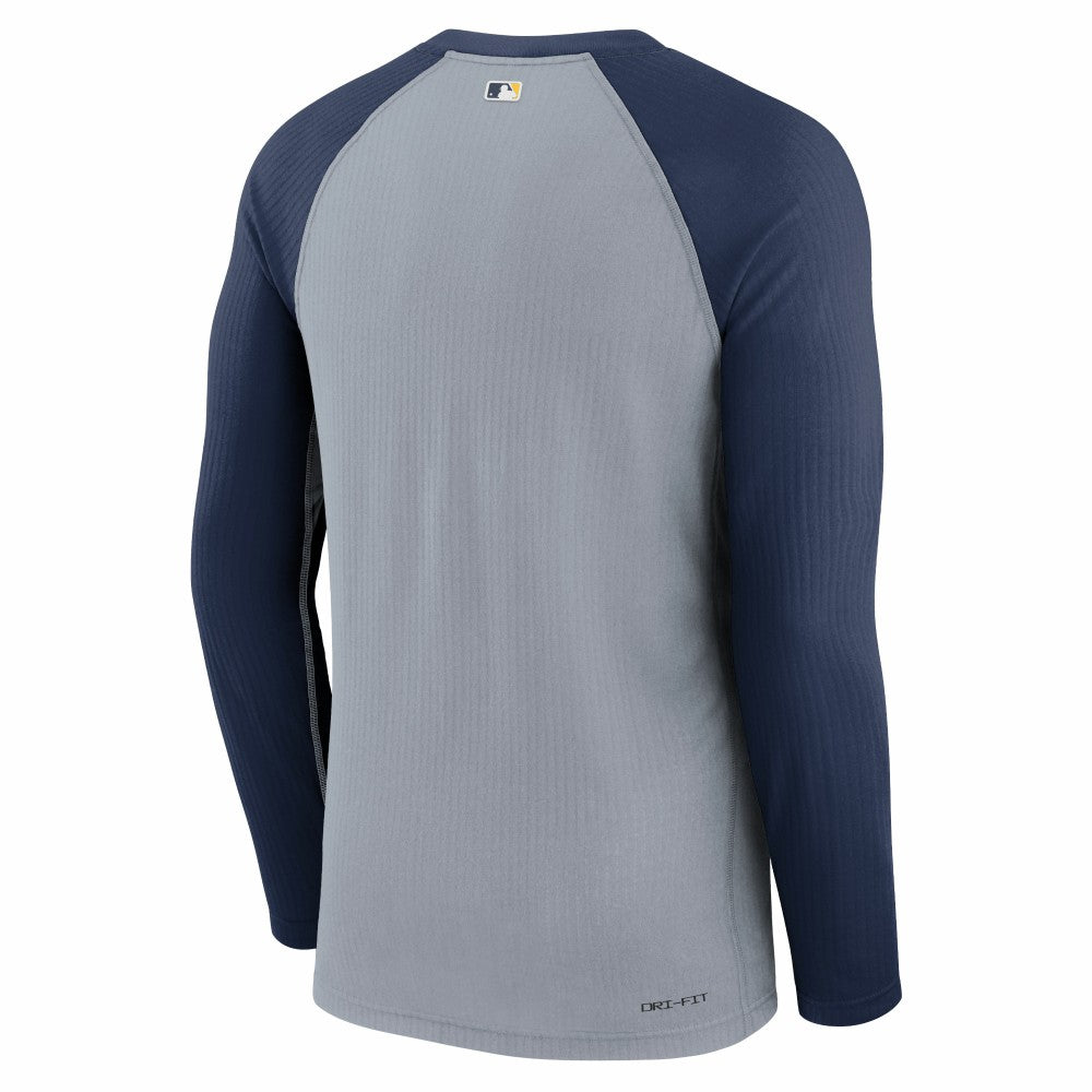 Milwaukee Brewers Nike Authentic Collection Game Raglan Performance Long Sleeve T-Shirt Clearance