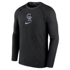Colorado Rockies Nike Authentic Collection Game Raglan Performance Long Sleeve T-Shirt Clearance