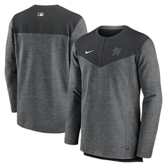 Miami Marlins Nike Authentic Collection Game Time Performance Half-Zip Top Clearance