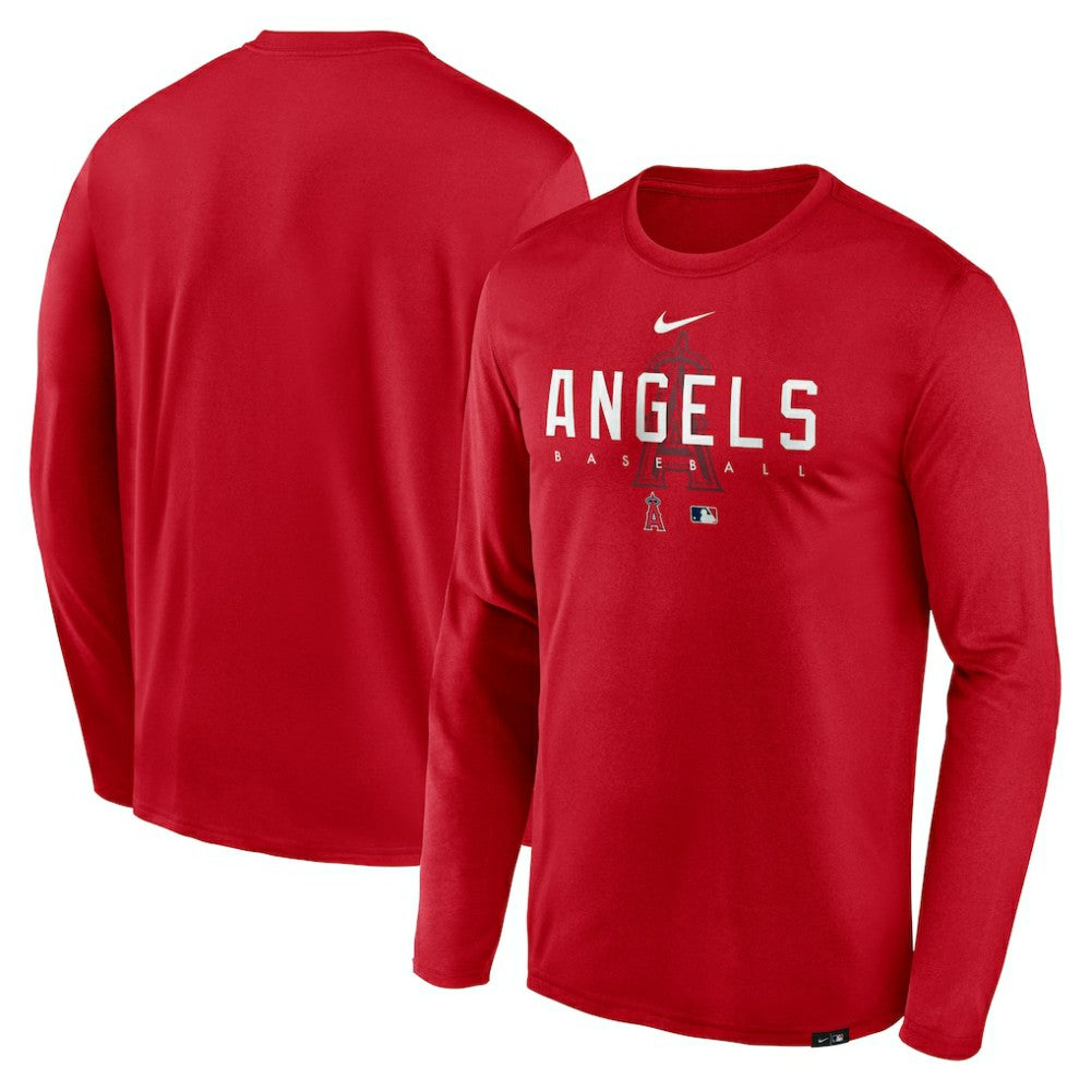 Los Angeles Angels Nike Authentic Collection Team Logo Legend Performance Long Sleeve T-Shirt for sale