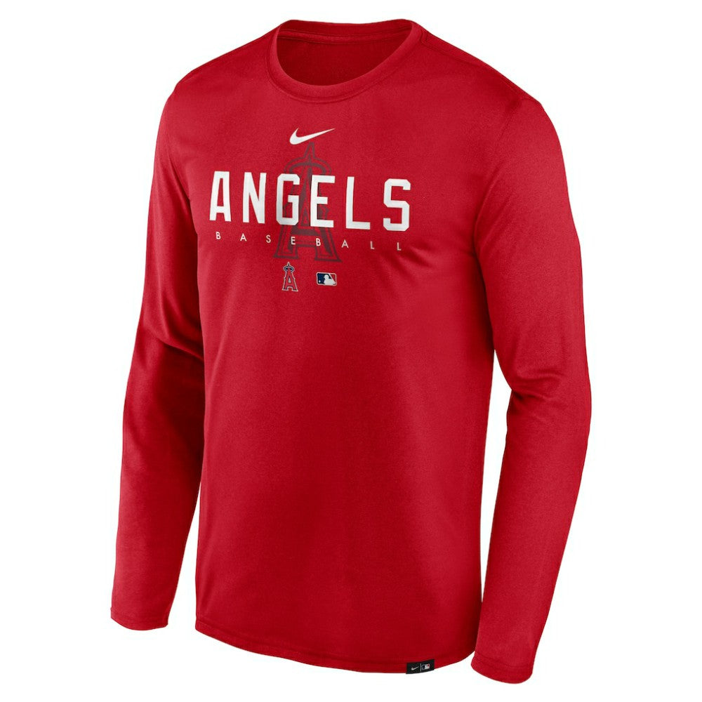 Los Angeles Angels Nike Authentic Collection Team Logo Legend Performance Long Sleeve T-Shirt for sale