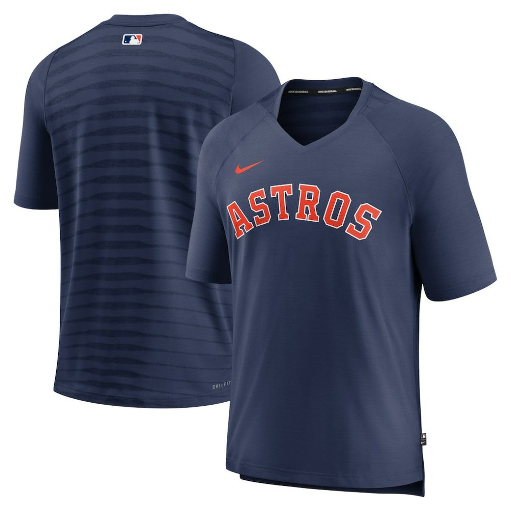 Houston Astros Nike Authentic Collection Pregame Raglan Performance V-Neck T-Shirt discount